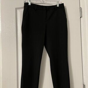 Mid-rise 6R Black Slacks
